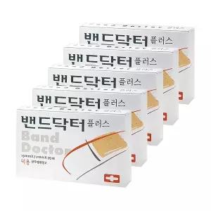 [밴드닥터] 플러스 덕용 5개 (100매)/일회용반창고/상처밴드/의료용품