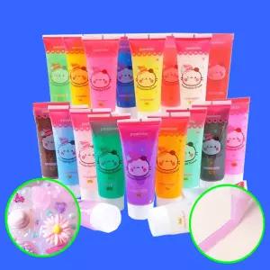 데코덴 투명 펄 생크림 클레이 20색 휴대폰케이스 소품상자 꾸미기 데코크림 DIY 다용도 꾸미기