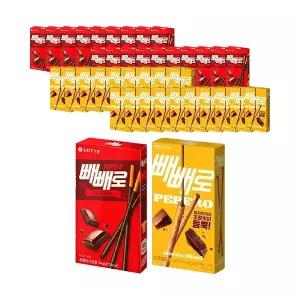 롯데웰푸드 빼빼로 초코 54g, 20개 + 빼빼로 초코필드 53g, 20개