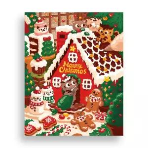 위메이크 페인팅 DIY 명화그리기 크리스마스 하우스40x50