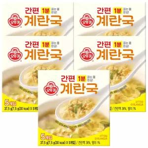 오뚜기 간편 계란국 37.5g x 5개 / 간편식
