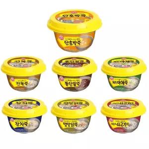 오뚜기 새송이 쇠고기 전복 참치 통단팥 호박 영양닭죽285G