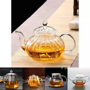 (로하티) 호박 내열유리 차포트(600ml)/유리/티포트/주전자/차포트/티폿/유리차/티팟/가정용/선물/티타임