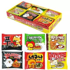 핑크풋 먹지마 라면 지우개 /24개입 f316