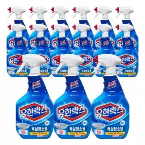 유한락스 욕실청소용 900ml 15개 / 화장실청소 세정제 세제