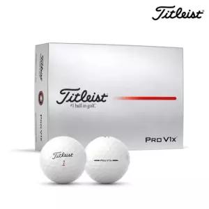 타이틀리스트 골프공 Pro V1X 25 골프볼 4피스 12개입, 화이트