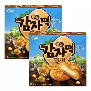 청우 쫀득 감자떡쿠키 215g 2개 디저트 간식 어른