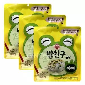 오뚜기 밥친구 야채 36.3g x3 볶음밥 간편 반찬 도시락