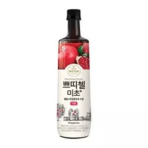 과일 식초 음료 병(900ml 30.43온스) 페티첼 미초 컬렉션; CJ 쁘띠첼 마시는 포메그란테(석류)