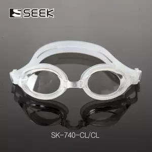 SEEK SK740 보급형 클리어 물안경/수영/방수/다이빙/바다/수경/비치물안경/수영장/물놀이/방수/김서림방지