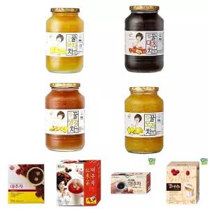 꽃샘 유자차 생강차 대추차 모과차 1kg/대추/전통차/간식차/후식차/다과차/손님/접대/탕비실/선물/겨울
