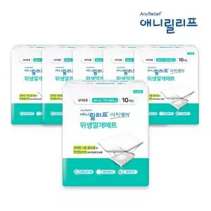 애니릴리프 깔개매트 10매X6팩 위생깔개매트 재활 이지케어