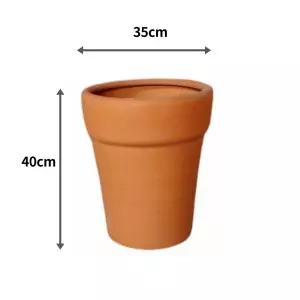 화성토기 국산 대형 토분 플라워 35cmx40cm 독일 이태리 베트남 인테리어 테라코타 화분 수제 빈티지 거실