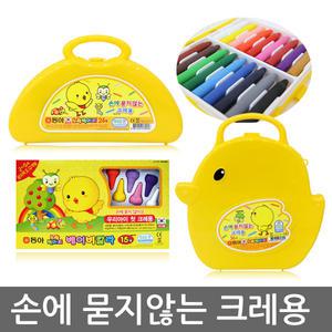 손에 묻지않는 크레용 모음 동아 지구화학 노랑병아리 뽀로로