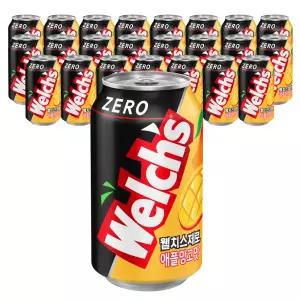 [롯데백화점]농심 웰치 소다 제로 애플망고 355ml x 24개입