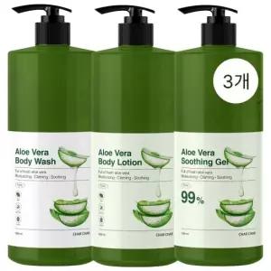 [샤샤] 순수 알로에 베라 바디워시  바디로션  수딩젤 1500ml  3개