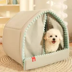 고양이 숨숨집 강아지 S 예쁜 방한텐트 개집 겨울하우스 길냥이