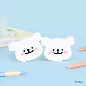 몰티즈 모양 지우개