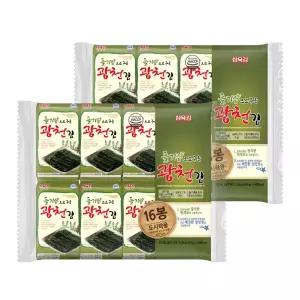들기름으로 구운 광천김 도시락김 16단 4g x32봉 김반찬 삼육김 맛있는 김선물 추석
