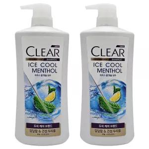 클리어 아이스 쿨 멘솔 샴푸 650ml x 2개/