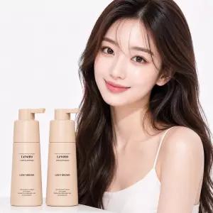 르베로 맥주효모 새치커버 염색샴푸 라이트브라운, 300ml 2개