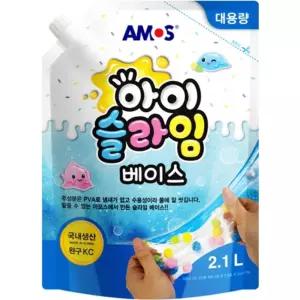 아모스 물풀 아이슬라임 베이스 2.1L 1개입 액체괴물풀 접착제 접착용