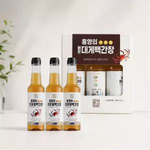 홍영의 붉은대게 백간장 프리미엄 만능간장 영덕홍게 맑은 어간장 480ml 3개 코스트코