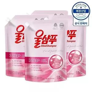 [애경]울샴푸 중성세제 오리지널 리필 1.5L ,4개