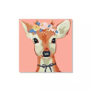 DIY 보석십자수 세트 아기꽃사슴 30x30cm