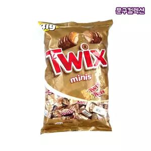 트윅스 미니스 (1400g) 대용량 카라멜 초콜릿 과자 사무실 간식 학교간식 초코 에너지바 미니초코바