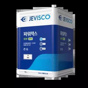제비스코 파워텍스 외부용 벽면 무광 백색 수성페인트 18L 실외 건물 주택 시멘트 콘크리트 담장