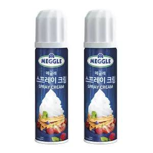 메글레 동물성 스프레이 휘핑크림 250g 2개