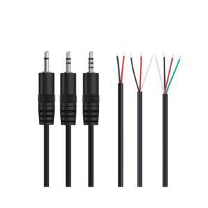 2.5mm 3.5mm DIY 오디오 수리 케이블 2극 3극 커넥터 와이어 남성 여성 플러그 2핀 3핀 AUX 연장 코드 충전기