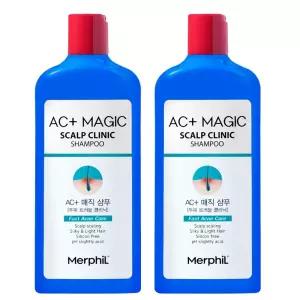메르필 지루성 올데이 모발케어 두피 약산성 샴푸 두피트러블 AC+매직샴푸 310ml 2개