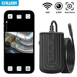 iOS/Android 용 5.0MP WiFi 내시경 자동 초점 8mm 카메라 기계 파이프 1920P 방수 엄밀한 검사