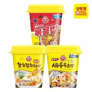 오뚜기 간편 볶음밥 3종 3개+3개 골라담기 (참치김치치즈/새우/진라면)