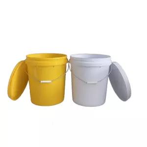 30L 플라스틱 양동이 드럼통 노상 텃밭 들통 페인트 20L버킷(흰색)