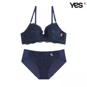 [롯데백화점]예스 홀리데이 곰돌이 네이비 헴팬티 세트 YSWBZB13YSWPZB14