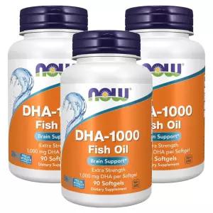 나우푸드 DHA-1000 피쉬 오일 1000mg 소프트젤 90정 3개 Now Foods