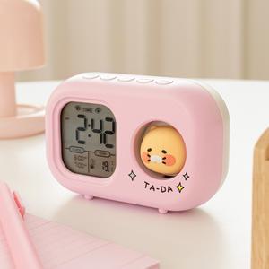CS 미니 라이트 전자시계 핑크