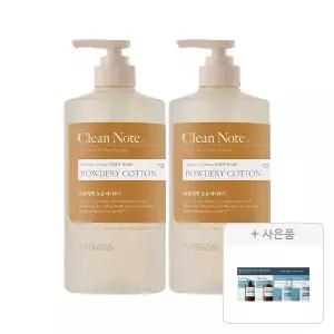 케라시스 클린노트 파우더리코튼 바디워시 800ml, 2개+증정(케라시스 클린노트 8ml 4종 트래블키트, 1개)