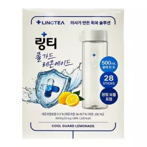 링티 쿨가드 레몬에이드 11.6g x 28스틱 보틀 포함 코스트코