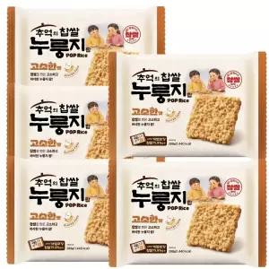 추억의 찹쌀 누룽지 팝 과자 간식 고소한맛 24g 12p 5개