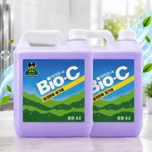 산도깨비 바이오씨(BIO-C) 4LX2개 대용량 냄새분해 제거제 액상 탈취제 실내 화장실 하수구