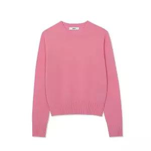 [UNIT](대전신세계)[캐시미어 100] 캐시미어 베이직 크루넥 헤더 풀오버 (ZFKKCN00BC-PINK)