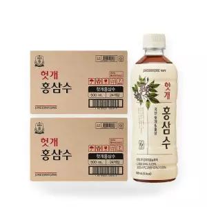 정관장 헛개 홍삼수 2박스(500ml X 24펫)-홍삼음료 수 물 음료 차(SH)