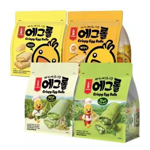 에그롤 4가지맛(계란맛+치즈맛+피스타치오맛+말차맛) 200gx4팩