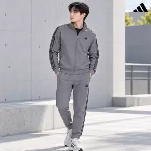 아디다스 3S 플리스 운동복 츄리닝 트레이닝복 세트 그레이