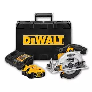 DEWALT 디월트정품 DCS391P2 20V MAX 충전 원형톱 5.0Ah 배터리 세트 (165mm)