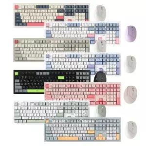 지클릭커 오피스프로 WMK600 사일런스 M RGB 무소음 무선 블루투스 108 키보드 마우스 세트